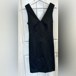 Zac Posen Black V-Neck Mini Dress NWT